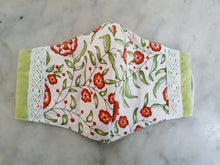 Load image into Gallery viewer, Amber Floral Mask Set of 2