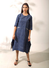 Load image into Gallery viewer, Indigo Slub Dress