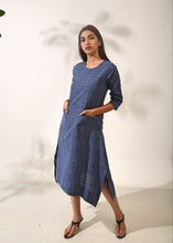 Load image into Gallery viewer, Indigo Slub Dress