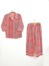 Load image into Gallery viewer, Red Stripe PJ Set

