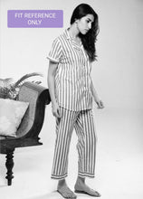 Load image into Gallery viewer, Blue Brown Stripes PJ Set
