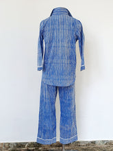 Load image into Gallery viewer, Blue Stripe PJ Set
