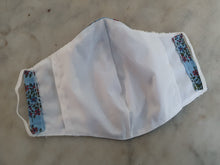 Load image into Gallery viewer, Blue Paisley Lace Mask Set of 2
