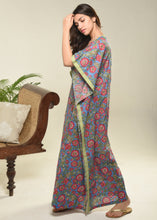 Load image into Gallery viewer, Blue Jungle Caftan
