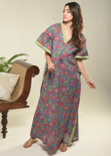 Load image into Gallery viewer, Blue Jungle Caftan
