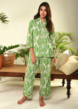 Load image into Gallery viewer, Palm Print PJ Set
